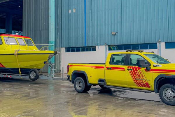 Sharjah Civil Defence Takes Delivery of Three 36 ft Utility Vessels from Gulf Craft