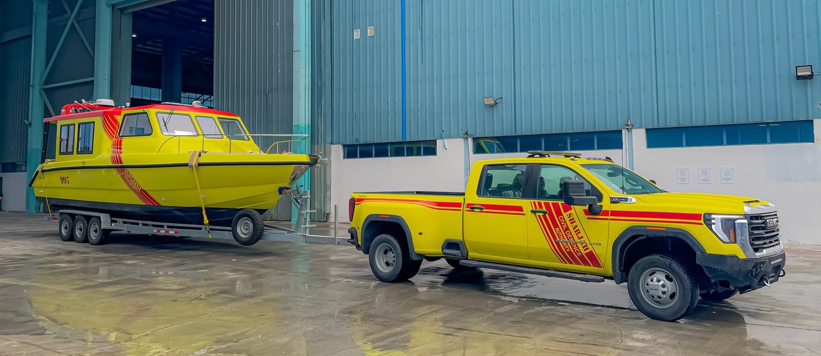 Sharjah Civil Defence Takes Delivery of Three 36 ft Utility Vessels from Gulf Craft